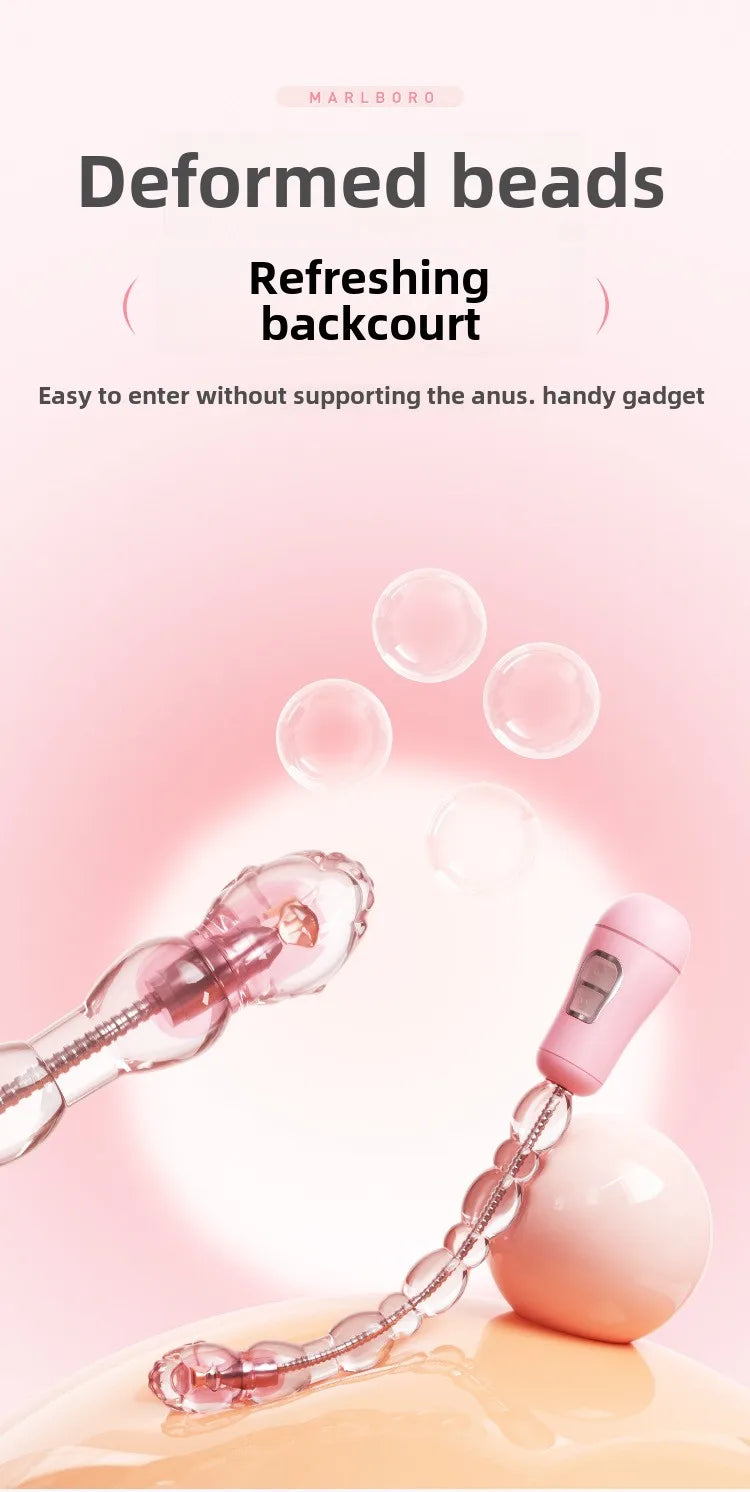 Electric Anal Plug Prostate Massager Anal Pull Beads Ass Vibrator Dildo G-Spot  Vaginal Stimulator Male Female Masturbator