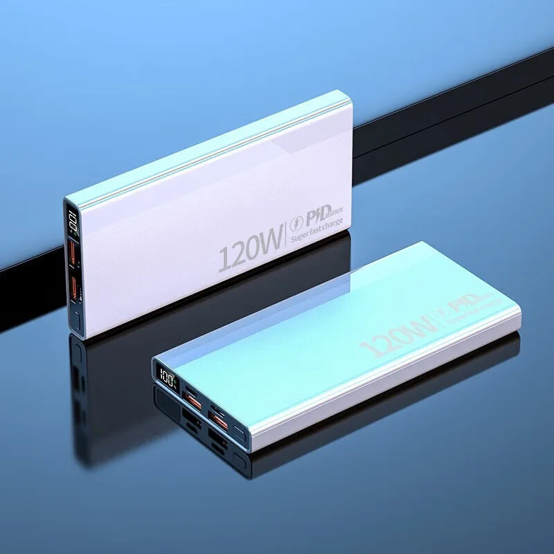 20W Super Fast Charging 500000mAh Power Bank Large Capacity PD Digital Display Portable External Battery 20000mAh 57000mAh