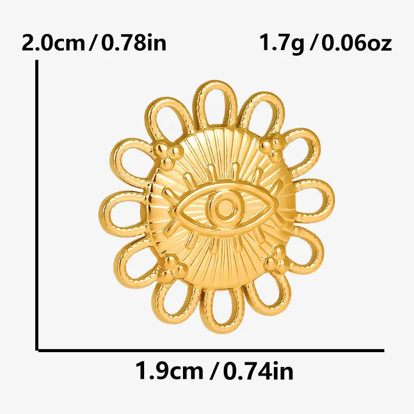 6pcs/Mix Classic Gold/Silver Color Heart Shaped Cross Irregular Shaped Pendant Stainless Steel Diy Women Necklace Accessories