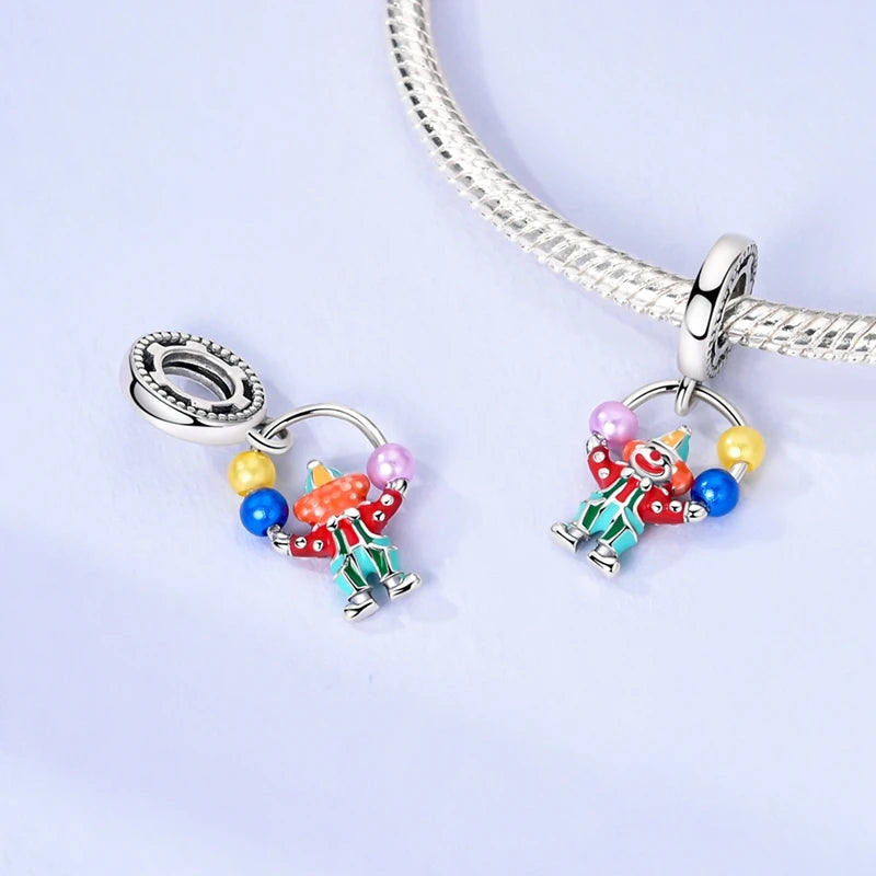 New Original Charm Beads 925 Sterling Silver Butterfly Hot Air Balloon Dangle For Bracelet Women Girl Fine DIY Jewelry Gift