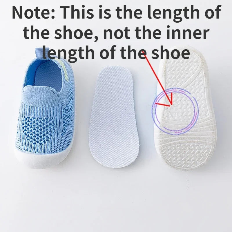 Spring Popular New Baby Shoes Mesh Knit Breathable Kid Girls Boys 0-3T Summer Slip-On Casual Sneakers Toddler Non-Skid Prewalker