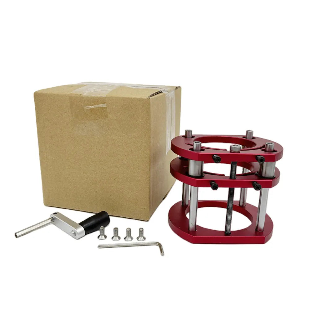 Precision Aluminum Router Lift Kit Hand Crank Router Plate Lifting System Woodworking Router Table Trimmer Engraving Machine
