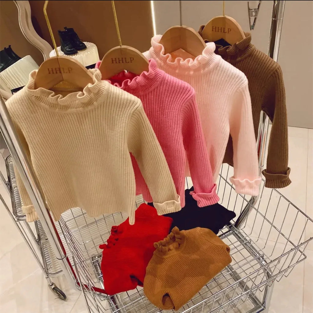 0-7Y Autumn New Baby Boys Girls Clothes Baby Sweater Toddler Knit Sweater Newborn Knitwear Long Sleeve Cotton Baby Pullover Tops