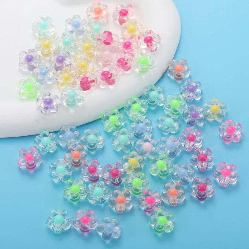 50-100pcs Acrylic Star Candy Color Bead Charms Loose Spacer BeadsBracelet Necklace Beads For Jewelry Making DIY Accessories W334