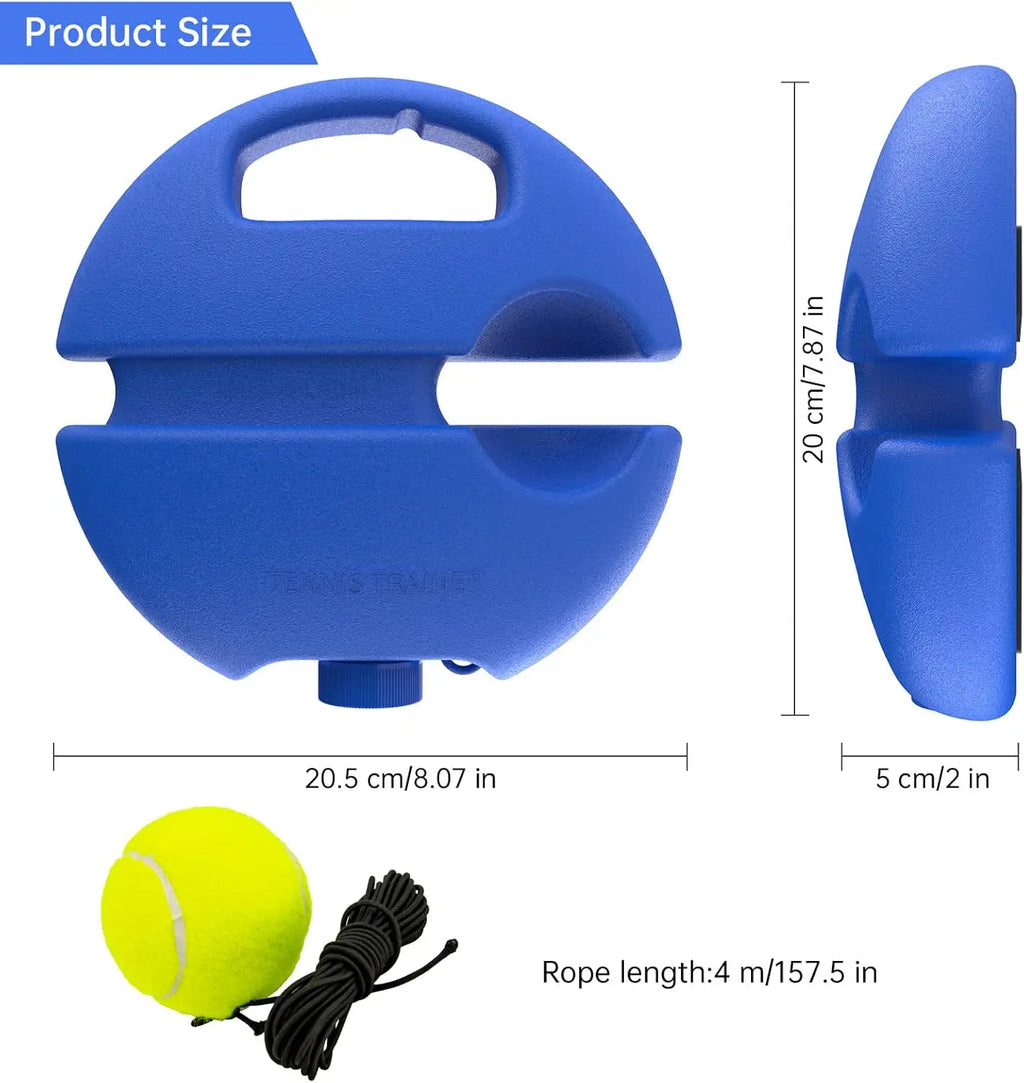 GPortable Tennis Rebounder Kit Tennis Trainer Rebound Ball Solo Training Equipment 1 String Balls for Beginners Exercise