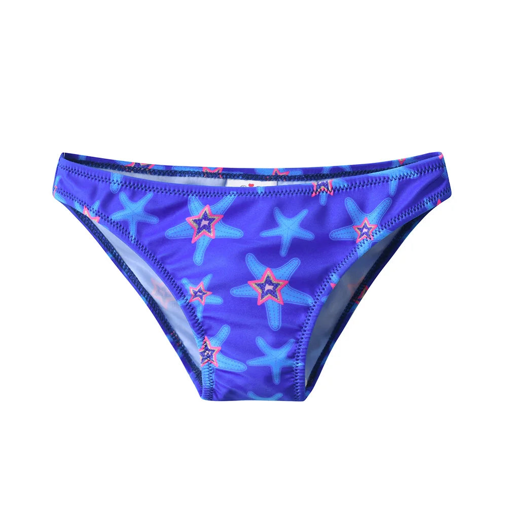 DXTON Girls 2 pcs Swimwear Suit Kids Flag Print Stars Stripe Swimsuit Children Bikini Sets for Summer Beachwear Bathing suit