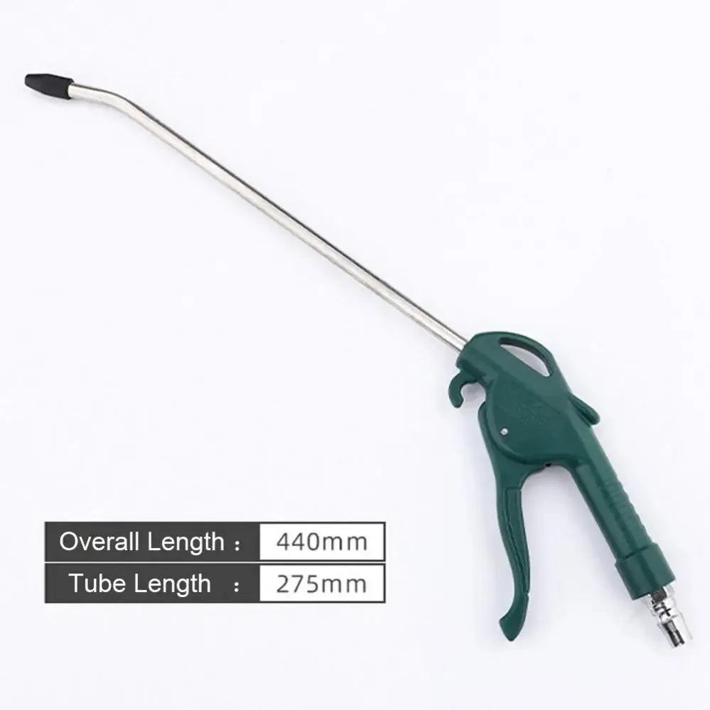 Pneumatic Air Blow Gun Set, Short & Long Nozzle for Heavy Duty Dusting, High Pressure Compressed Air Duster for Workshop