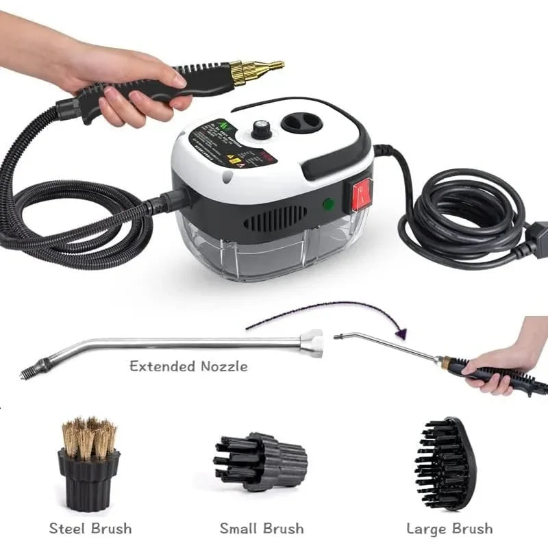 Steam Cleaner High Temperature Sterilization Household Air Conditioning Kitchen Hood Car Steaming Cleaner US EU UK AU Plug 2500W