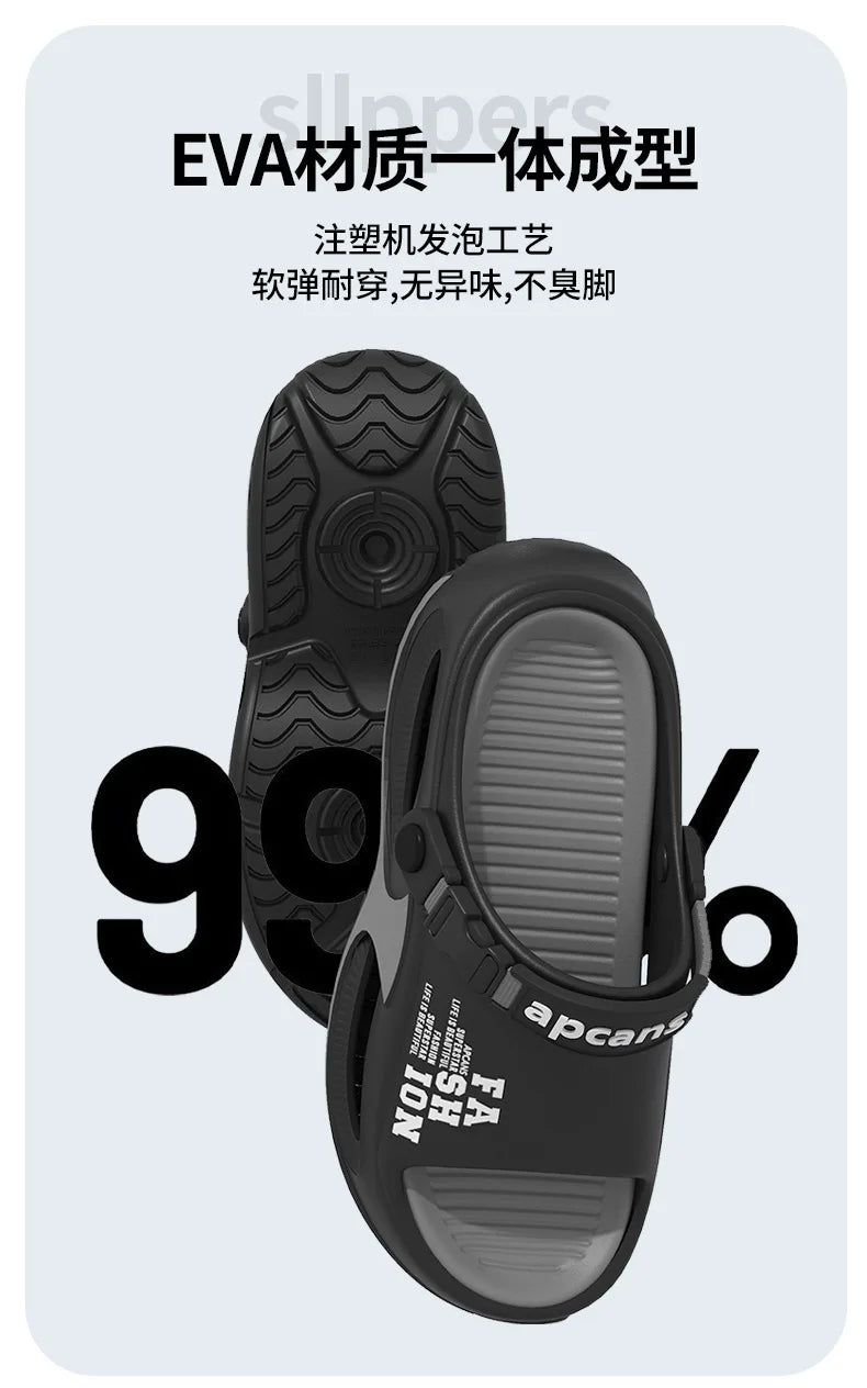 Men Fashion Sport Slippers Indoor Outdoor Sandals Beach Flip Flop Thick Sole Male Slides Summer Non-Slip Men Shower Slippers