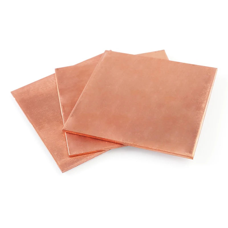 1PCS Thickness 0.25-5mm 50-300mm 99.9% Purity Copper Metal Plate Good Mechanical Properties and Thermal Stability Copper Plate