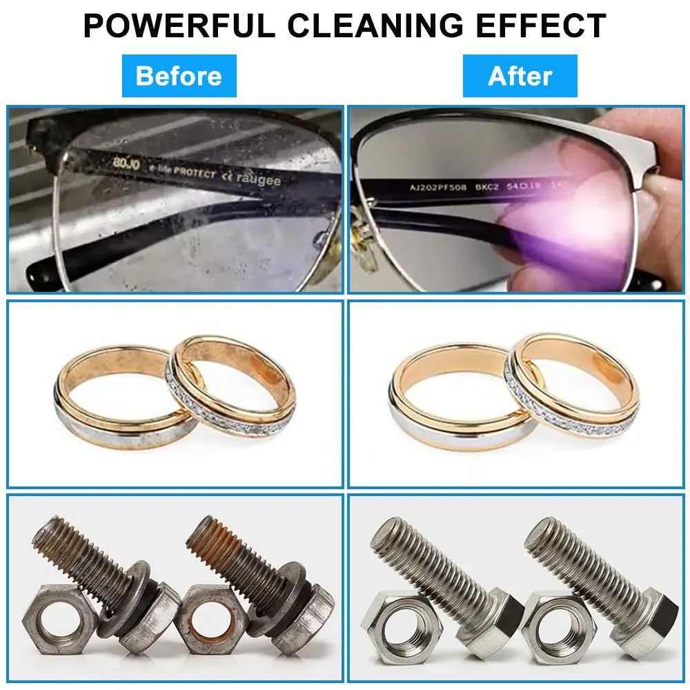 Ultrasonic Cleaner 40KHZ Home Ultrasound Cleaning Machine For Jewelry Glasses Washing Bath Watches Denture Ultrasonic Cleaner