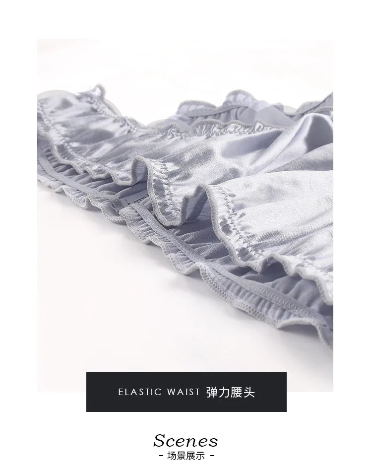 Women's panties Sexy Super Stretch Underpants Female Lingerie Low-Waist Satin Briefs Breathable And Comfortable Underwear