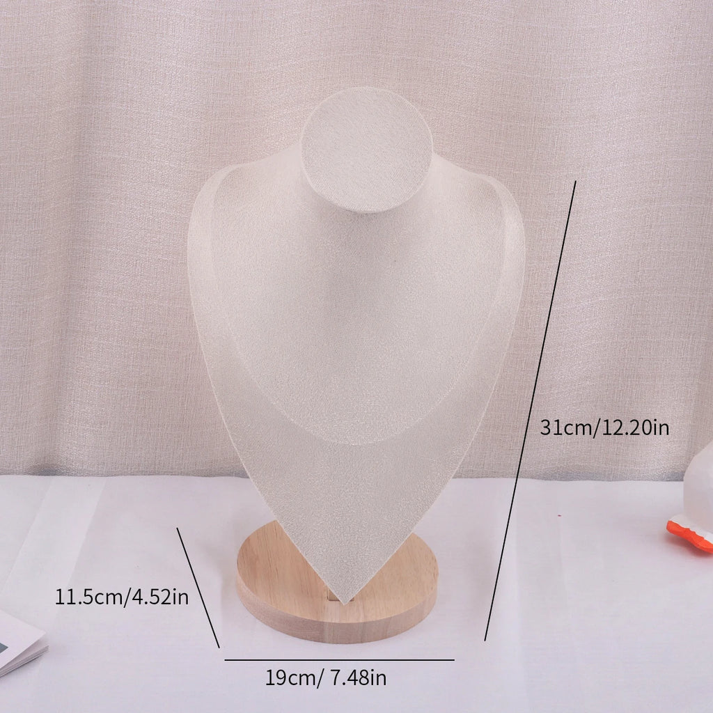 Velvet Portrait Necklace Display Pendant Organizer Jewelry Display Stand Jewelry Mannequin Bust Necklace Pendant Window Display
