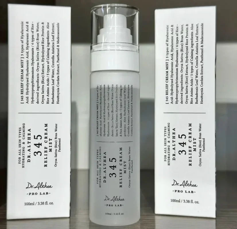 Dr.Althea 345 Relief Cream 60ML 100ML Antioxidant Shrink Pores Lightweight Lasting Serum Hydrating Smoothing Essence Mist 147