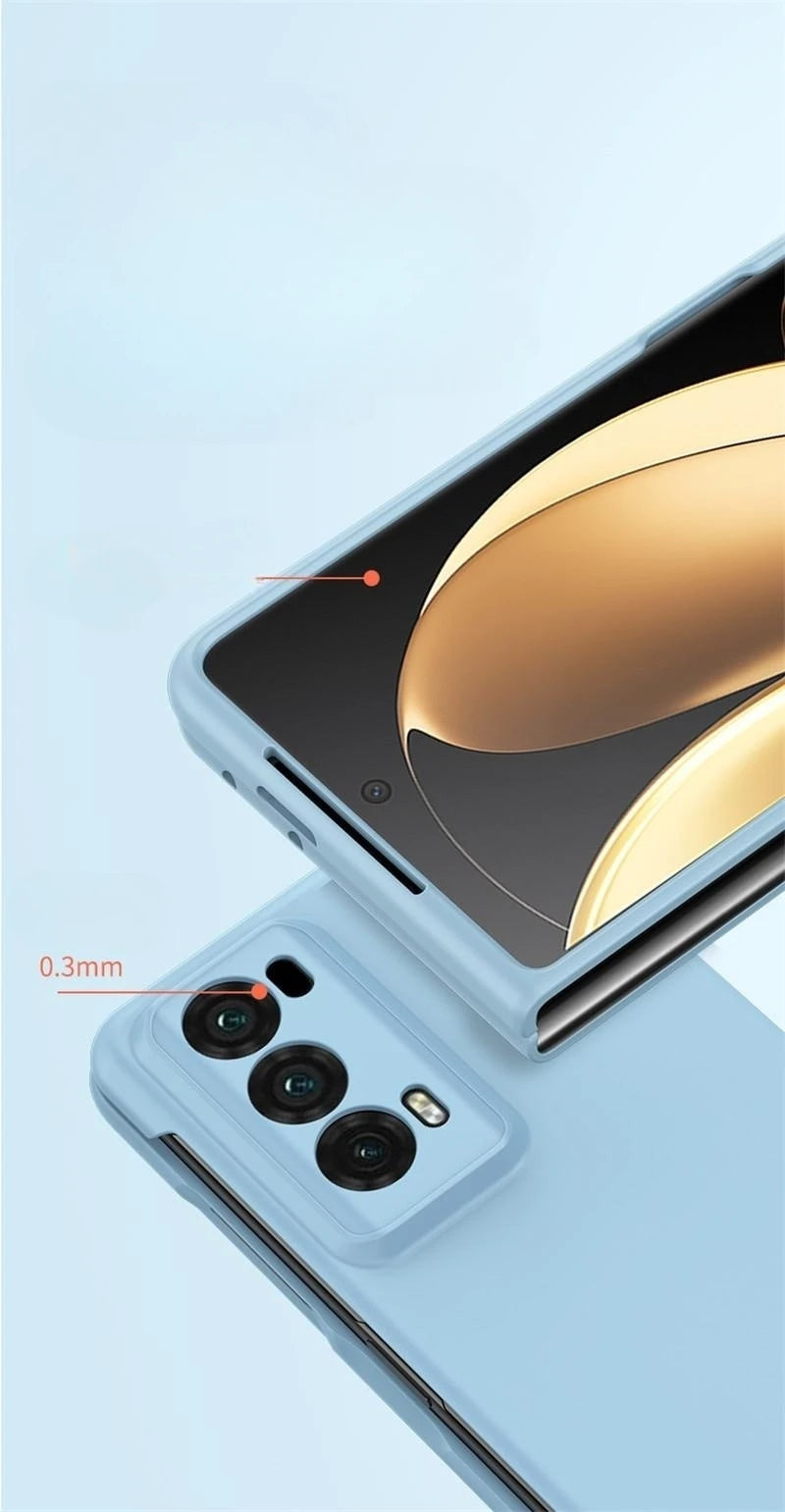 PC Hard Shell Phone Case For Honor Magic V2 Solid Color Protective Cover