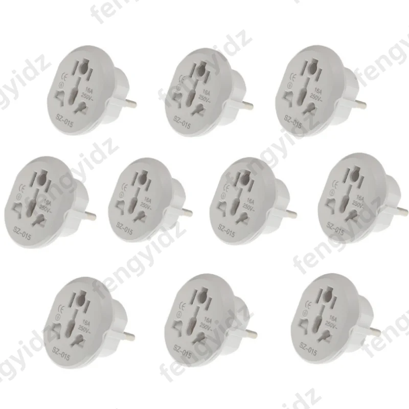 16A Universal EU Travel Adapter Euro Converter UK US AU to EU AC Power Socket Plug Travel Charger Adapter Converter 250V