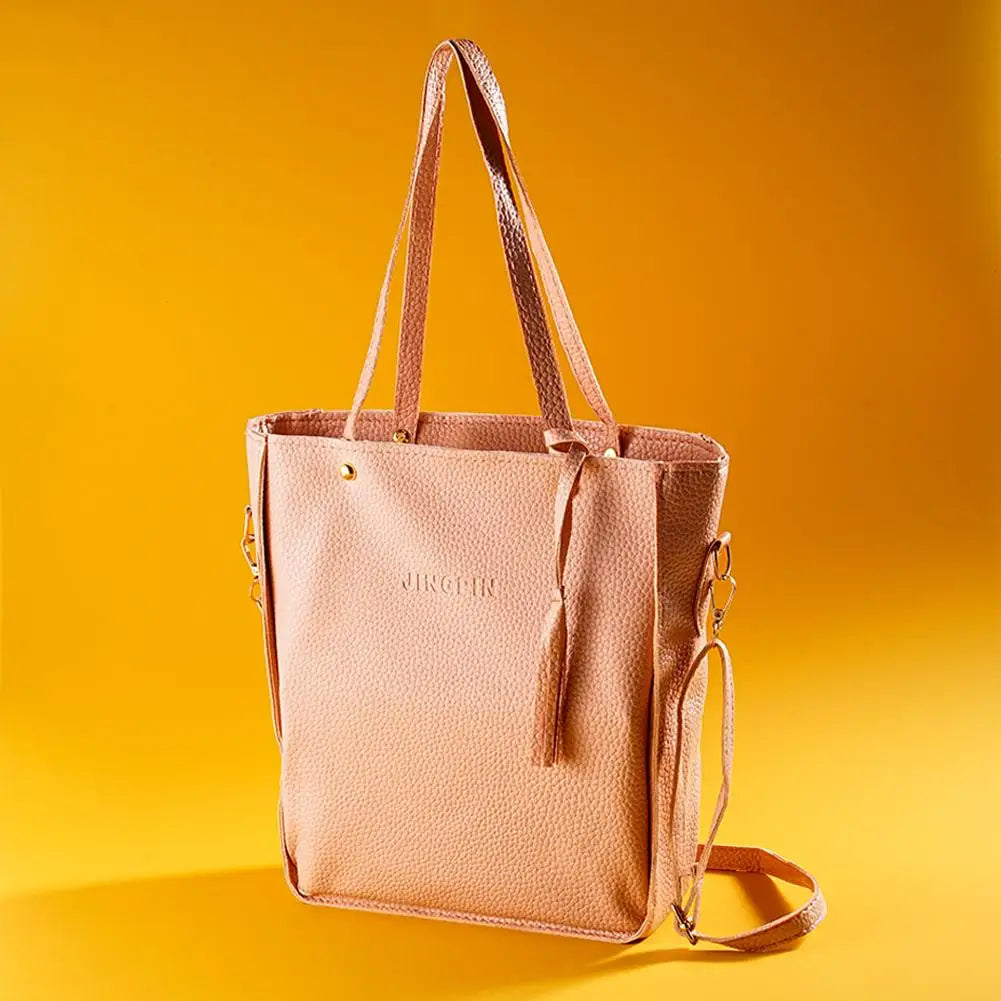 4Pcs Women Bag Set Handbag,Crossbody Bag,Storage Bag,European Fashion Large Capacity Casual Shoulder Bag Holiday Gift
