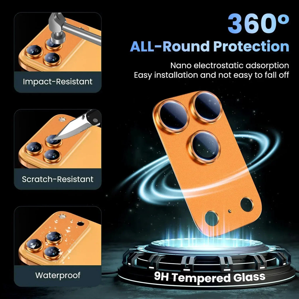 New style Metal Tempered Glass Lens Protector Full Cover Anti Scratch Back Camera Protective Film HD for iPhone 17Pro 17 Pro Max