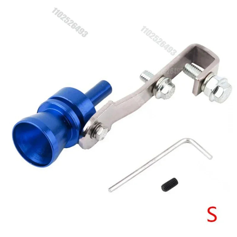 Professional Aluminum Turbo Sound Exhaust Muffler Pipe Whistle Car Blow Off Valve Tip Simulator Whistler Accessories