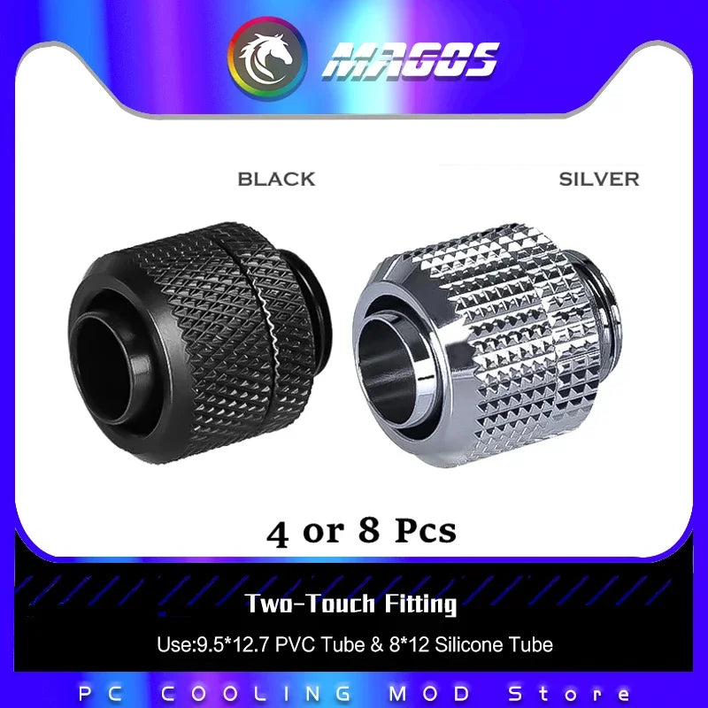 Soft Tube Fitting OD 10x13mm/10x16mm Used For 3/8'' Flexible Hose Computer Water Cooling System DIY