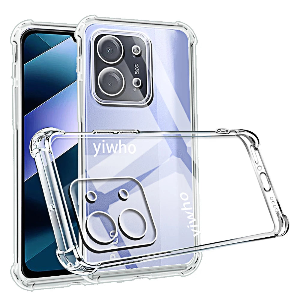 Transparent Phone Case for Xiaomi Poco C85 C71 M7 4G X7 Pro F7 M7 Clear Soft TPU Back Cover for Xiaomi Pocco Poxo Poko Shell