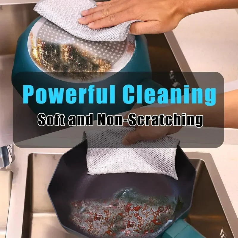 1/5/10/20/30/40pcs single-layer silver-threaded wet wipes, household kitchen stove dishwashing cloths