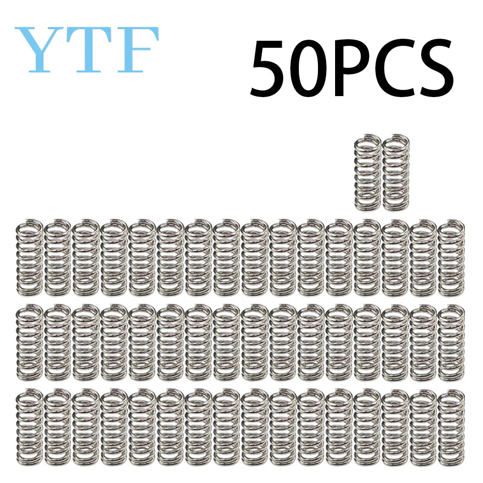 10/20/50/100PCS 3D Printer Parts Feeder Spring For Ultimaker Wade Extruder Nickel Plating 1.2mm 20mm Top Quality