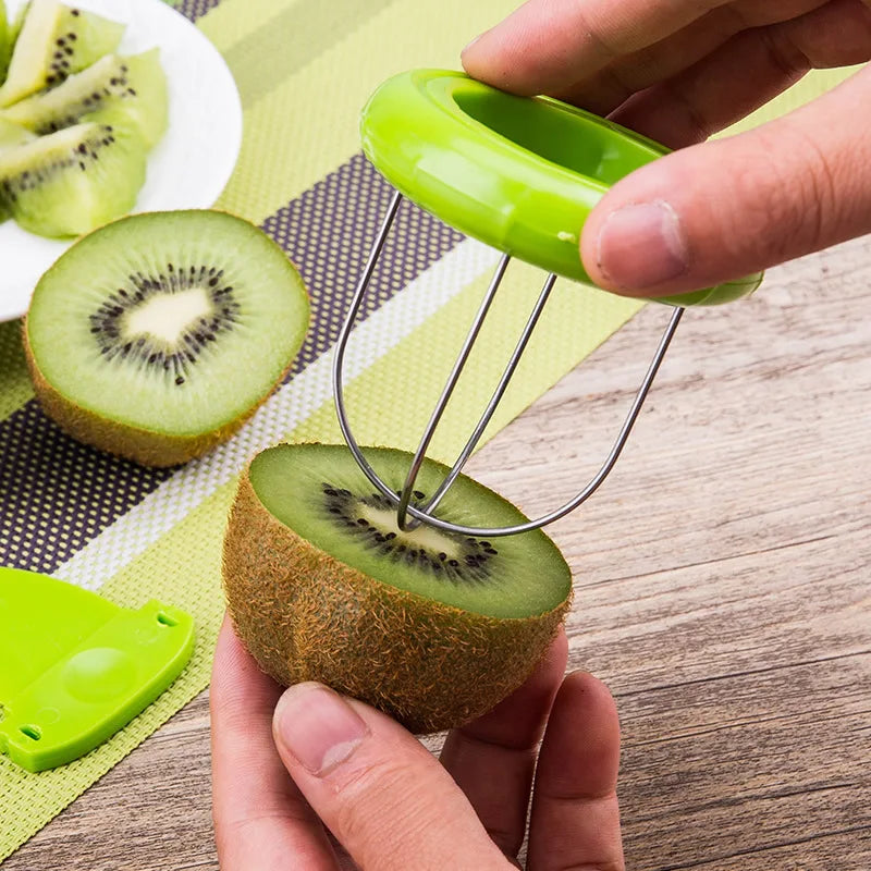 Kitchen Gadgets and Accessories Detachable Kiwi Cutter Kitchen Creative Fruit Peeler Salad Cooking Tools Lemon Peeling Gadgets