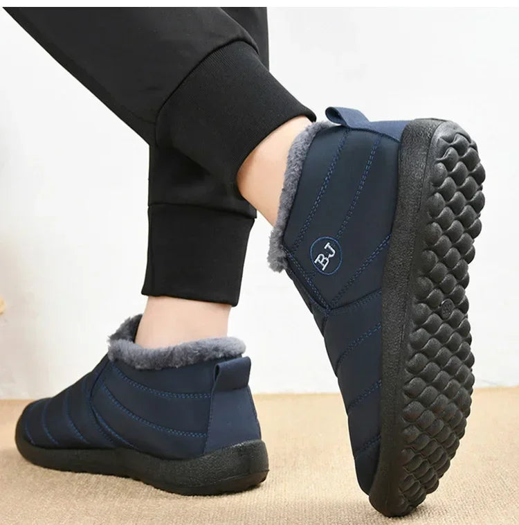 Waterproof Winter Boots for Women 2023 New Plush Snow Boots Women Ankle Boots Warm Black Couple Cotton Couples Platform Shoes