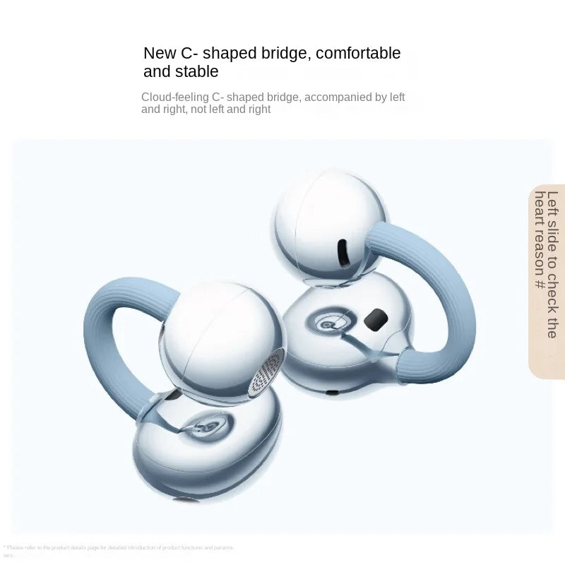 HUAWEI FreeClip 2 Earclip Headphones Airy C-bridge Design  Adaptive Open-ear Listening Crystal-clear Calls