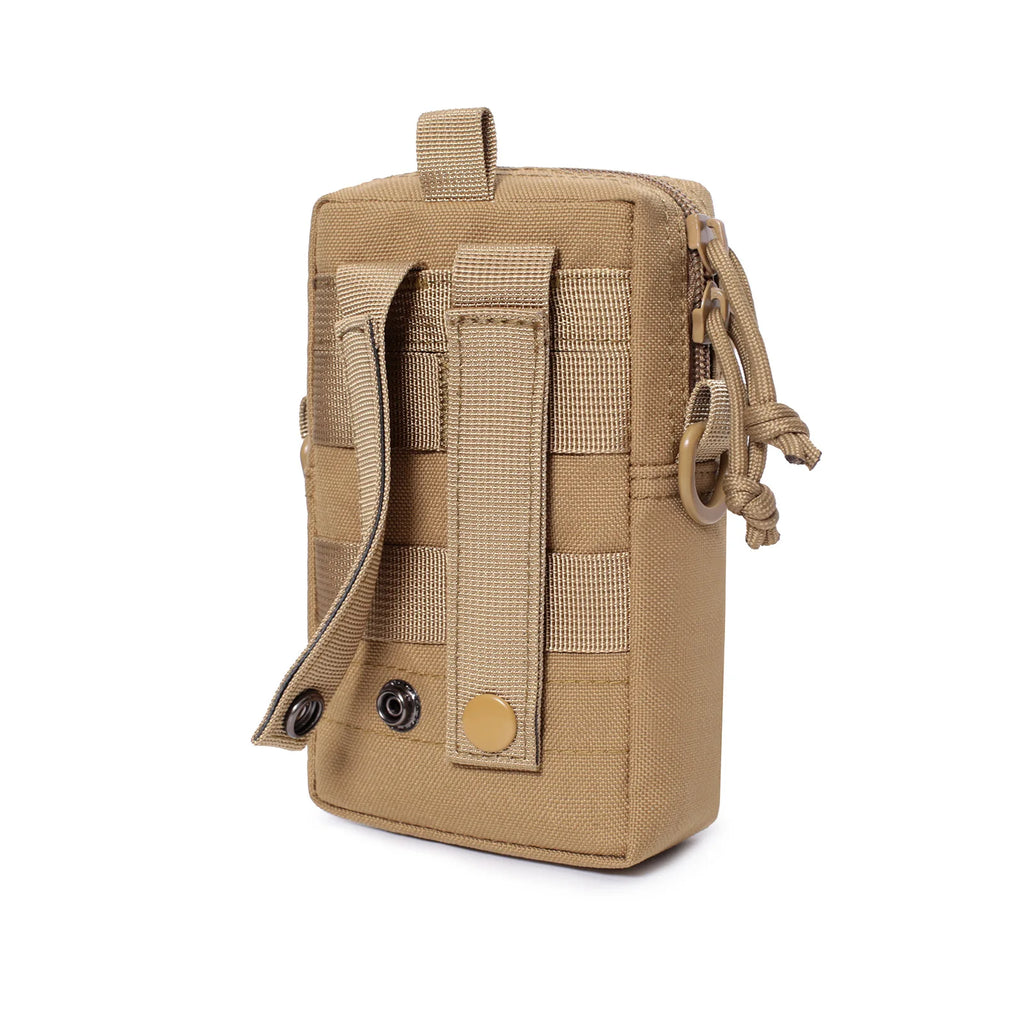 Molle EDC Water Bottle Pouch Canteen Kettle Carrier Holder Outdoor Sports Phone Holder Travel Camping Hiking Hunting Waist Bag