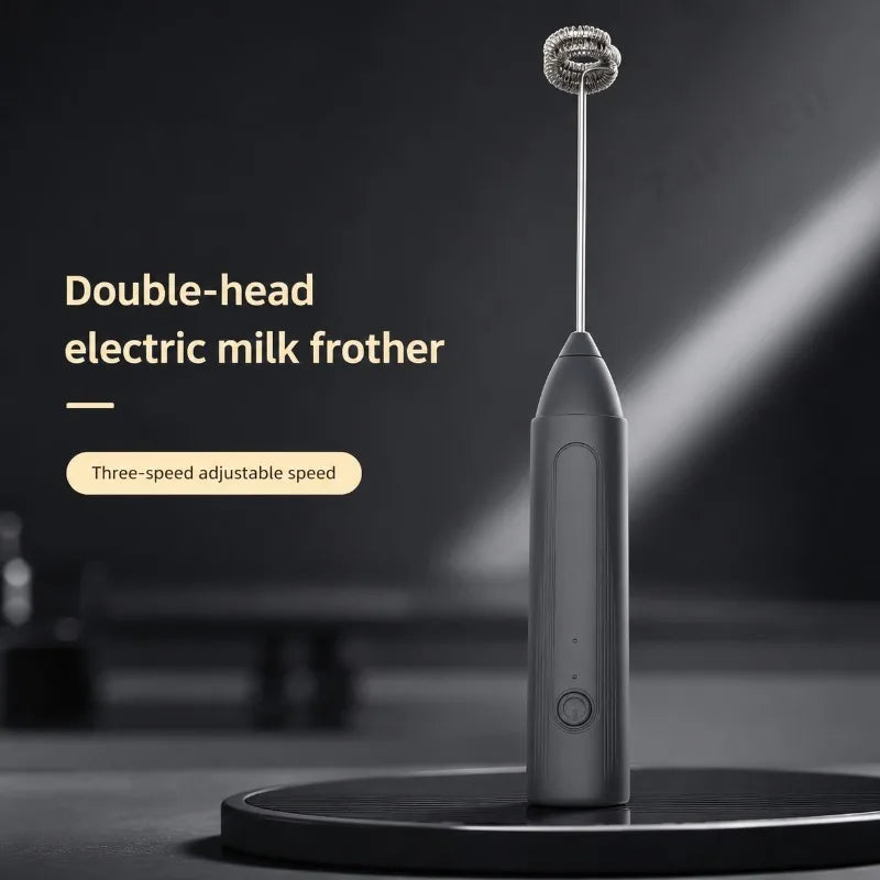 Wireless Milk Frother Electric Type-C Handheld Blender Stainless Steel Mini Coffee Maker Whisk Mixer For Coffee Cappuccino Cream