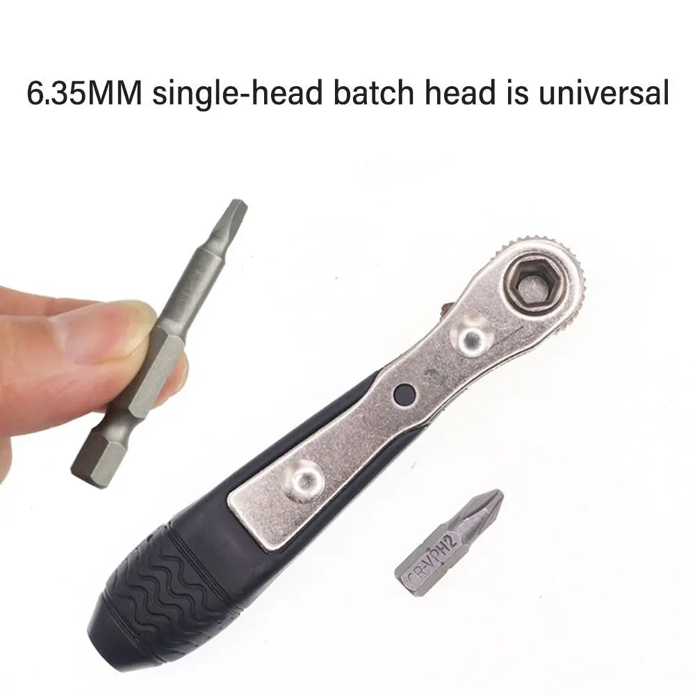 Mini 36-tooth Ratchet Two-way Screwdriver Turning Right Angle Screwdriver For Narrow Small Space Gap L-shaped