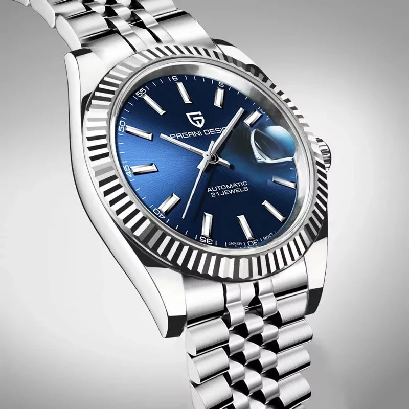 PAGANI DESIGN 2026 Mens Automatic Watch Japan NH35A/8215 Movement 42mm Stainless Steel Sapphire Glass 100M Waterproof Business