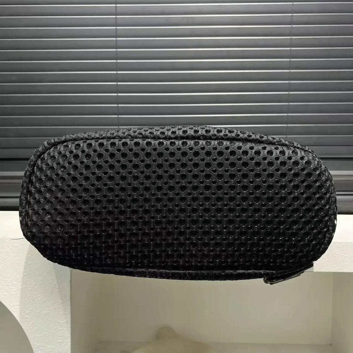 Mochila retro com costuras, moderna e de grande capacidade, saco de ombro casual em rede, ideal para as deslocações diárias