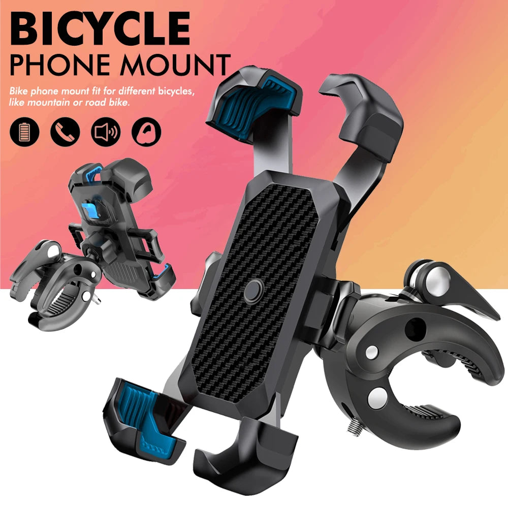 Motorcycle Mobile Phone Holder – 360° Rotating, Non-Slip, Adjustable Bicycle Mobile Phone Holder and Navigation Mount