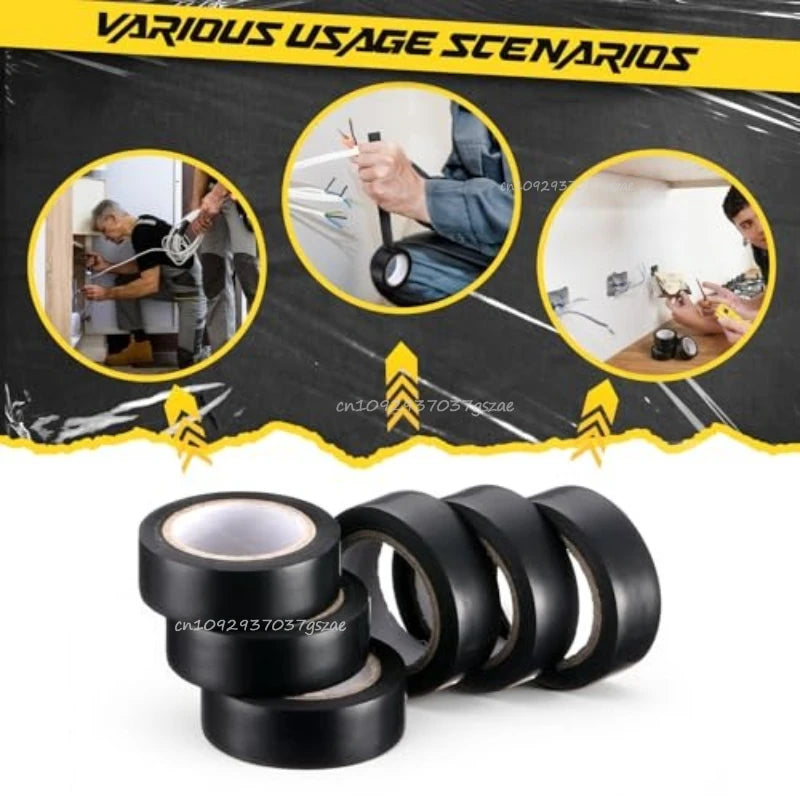 PVC Electrical Insulation Tape Flame Retardant Waterproof Strong Adhesive for Home Garden and Industrial Use  Home Improvement