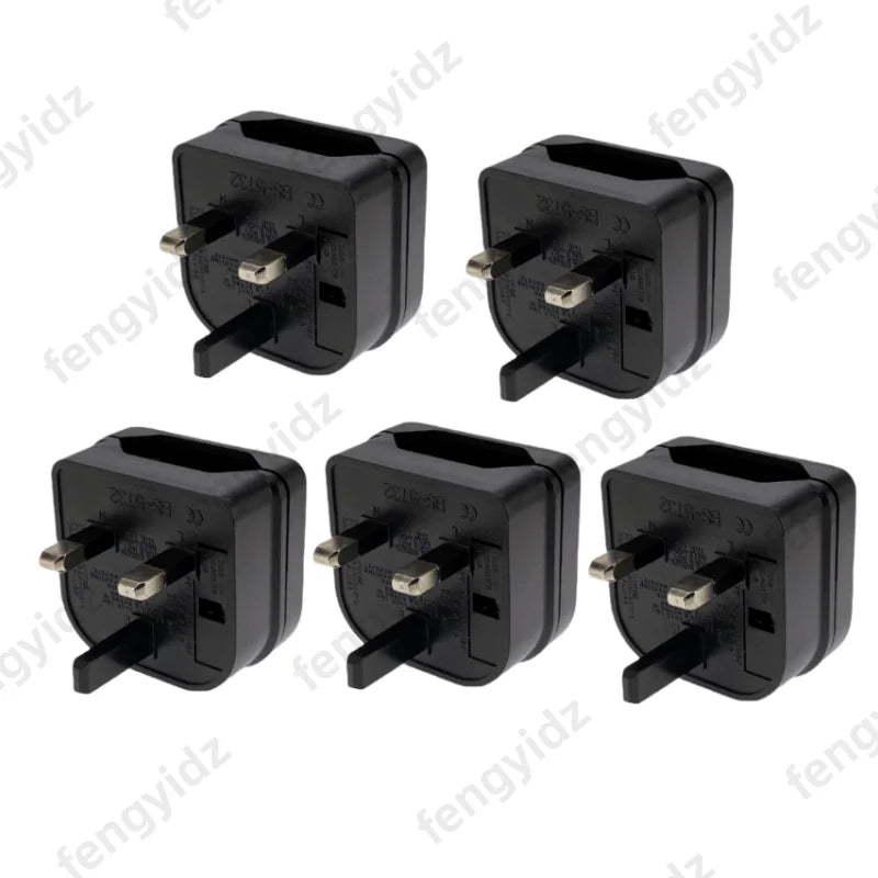 1Pc European Euro EU 2 Pin to UK 3Pin Power Socket Travel Plug Adapter Converter New