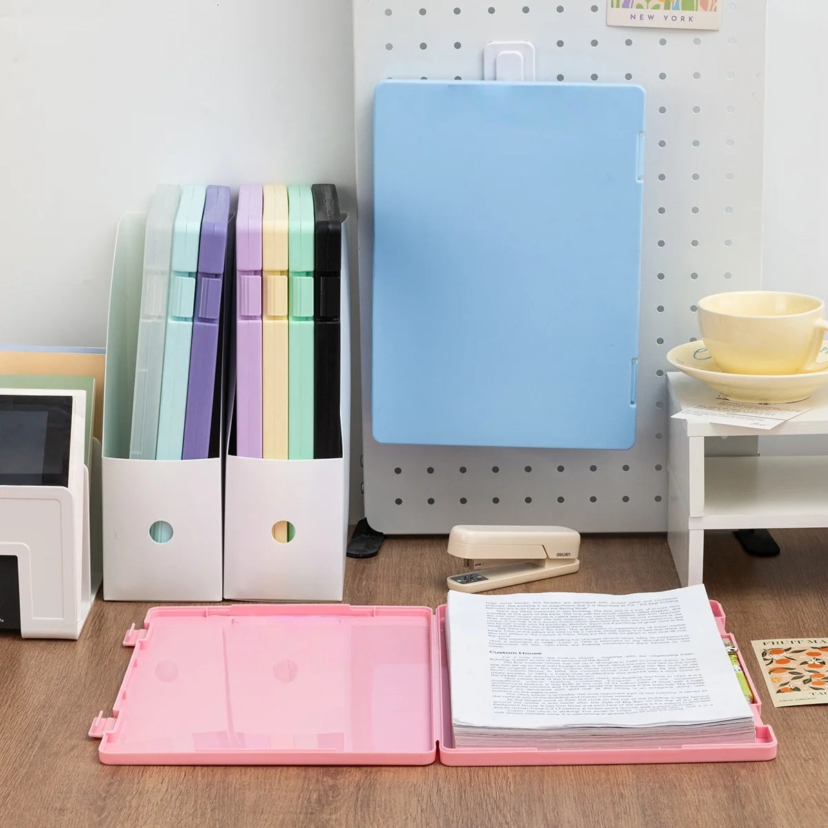 【Multifunctional 2-In-1】A4 Folder Clipboard Writing Board Test Paper Storage Document File Frame