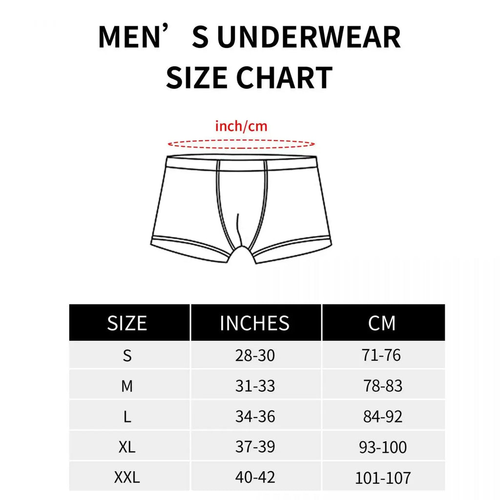 Men's Bats and Star Gothic Pattern Underwear Halloween Fashion Boxer Briefs Shorts Panties Homme Breathable Underpants S-XXL