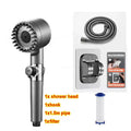 High Pressure ShowerHead 4 Modes Water Saving with Filter for HardWater Adjustable Spray with Massage Bathroom Shower New