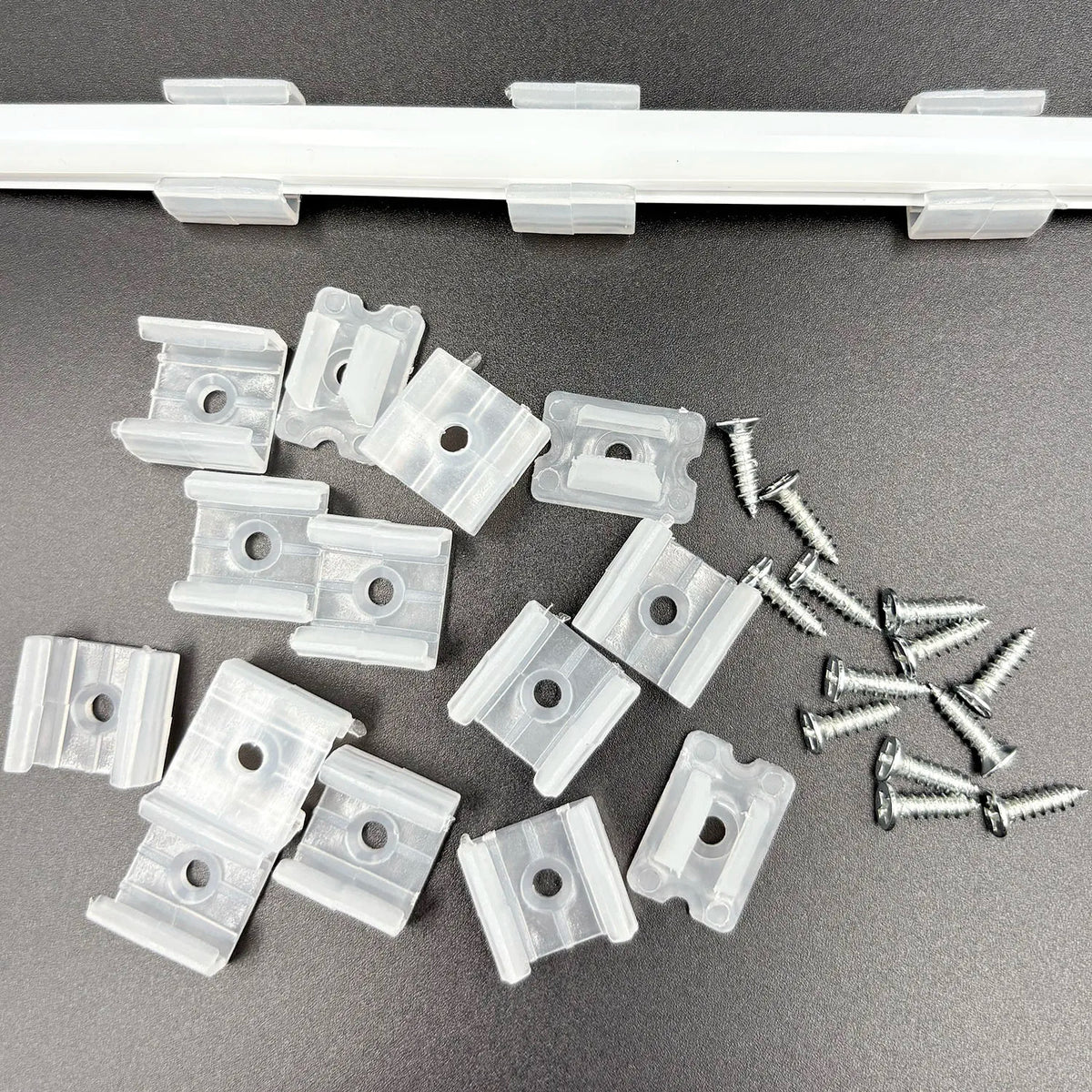 6mm 8mm 12mm 15mm LED Strip Fix Clips Holder Connector Accessories With Screw For 2835 5050 Neon Light Fixing Flexible COB Buckl