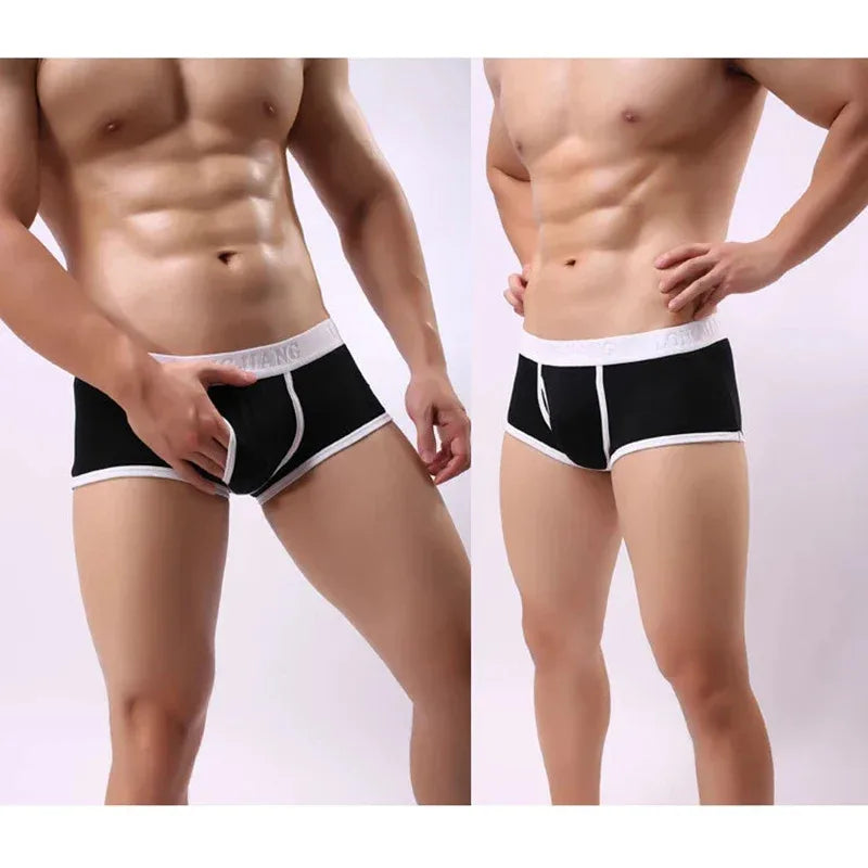 Mens Boxers Cotton Underwear Hot Male Underwear Breathable Underpants Men Sports Panties Shorts Comfortable Boxer