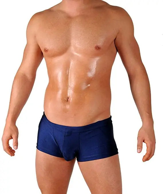 Men's Boxers Swim Shorts Men's Race Style  Swimsuit With Front Pocket  Beach Pool  Super Speed Dry Water Sports