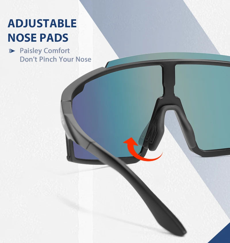 SCVCN MTB Road Bike Sunglasses Sports Glasses Men Women Riding Windproof Goggles UV400 Protection Outdoor Hikng Riding Glasses