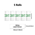 Thermal Label Paper 50x15mm 50x30mm Color Thermal Label Paper for Most Mini Printers Self Adhesive Home Office School Use