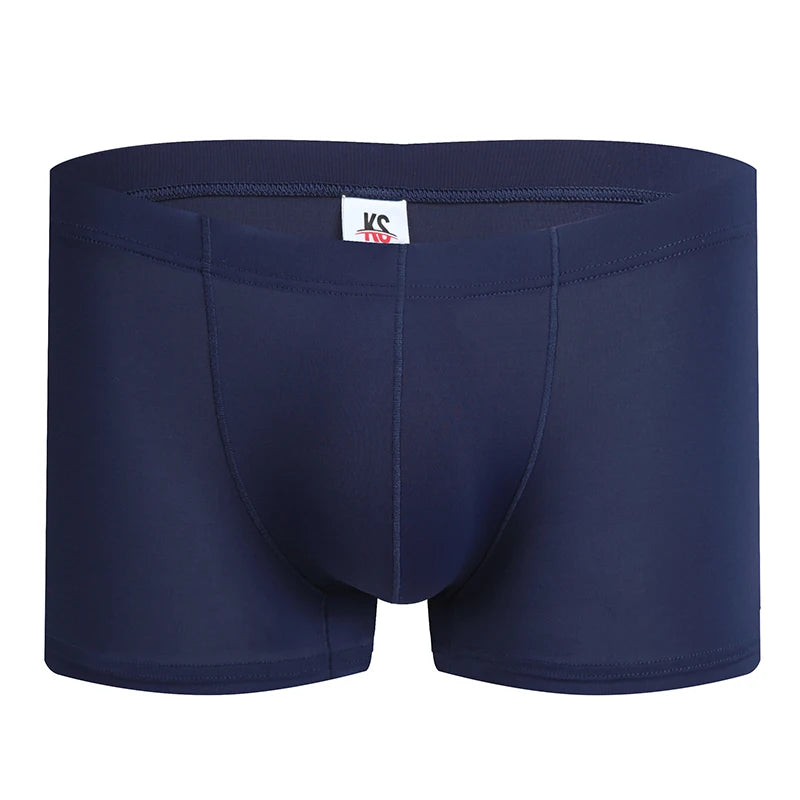 Men's Ice Silk Boxers Breathable Panties Male Large Ultra Thin Boxer Shorts Sexy Underwear