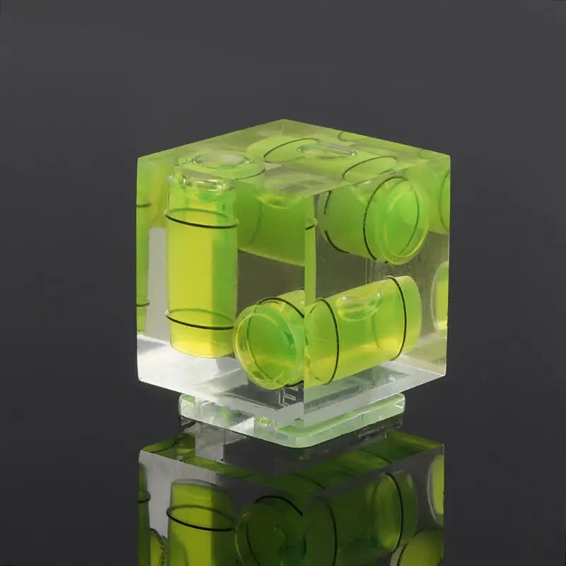 Triple 3 Hot Shoe Bubble Spirit Level for Camera Level Adapter Durable