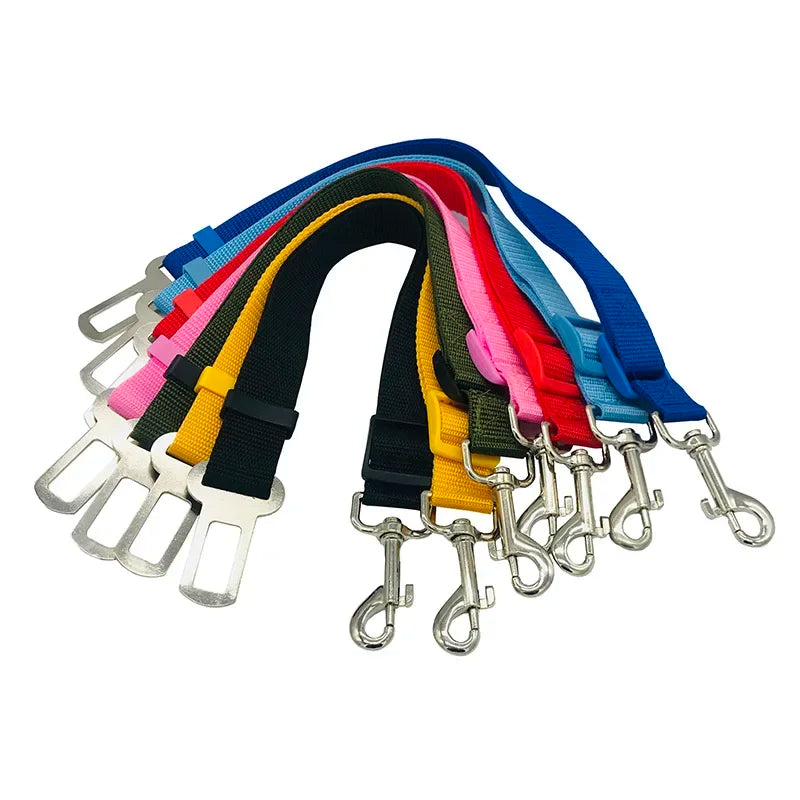 Pet Dog Cat Car Seat Dog Car Seat Belt Safety Protector Travel Pets Accessories Dog Leash Collar Breakaway Solid Car Harness