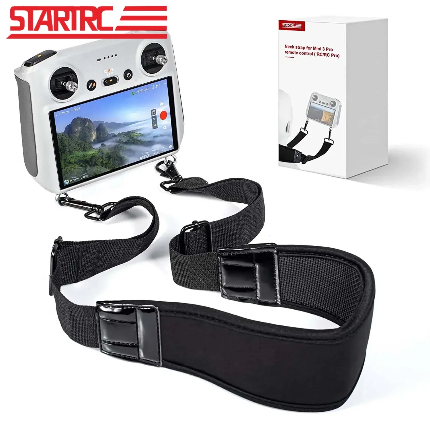 For DJI RC Remote Controller Lanyard for DJI Mini 4 Pro/Air 3/Mini 3/Mavic 3 DJI RC/RC 2/RC Pro Adjustable Neck Hanging Strap